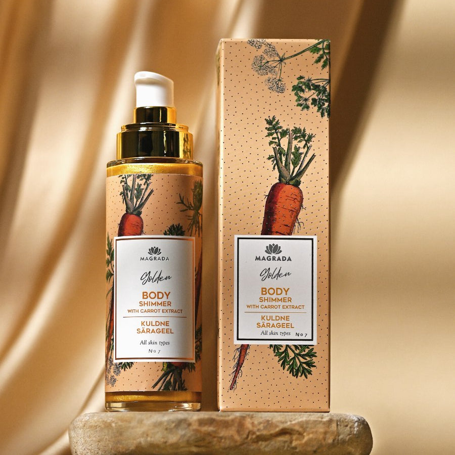 Zelta mirdzuma gēls ar burkānu ekstraktu - 100 ml