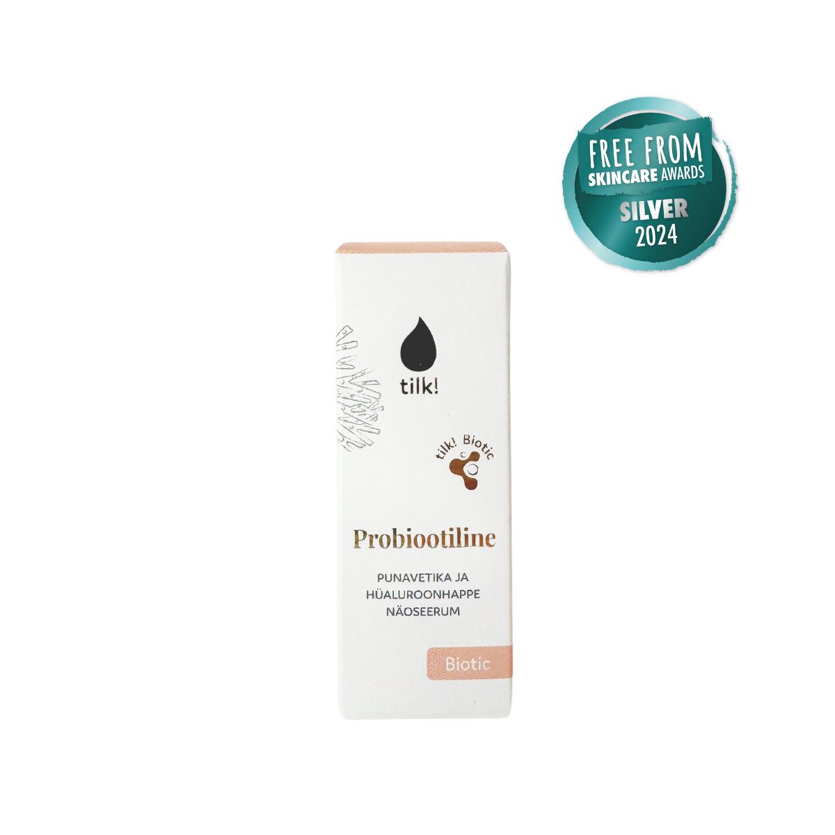 Plump Me Probiotic mitrinošs sejas serums ar hialuronskābi un sarkanajām aļģēm, 15ml