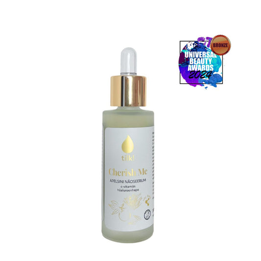 Cherish Me Probiotic Orange sejas serums ar C vitamīnu un hialuronskābi, 30ml