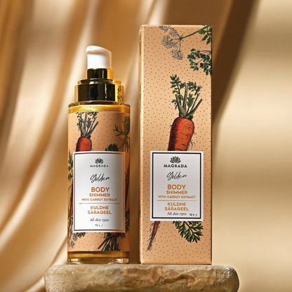 Zelta mirdzuma gēls ar burkānu ekstraktu - 100 ml