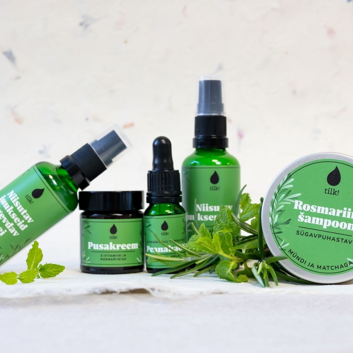 Attīrošais krēms matiem ar E vitamīnu un rozmarīnu, 30ml