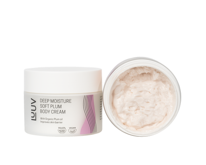 Dabīgs dziļi mitrinošs ķermeņa krēms ar plūmju eļļu, 200ml