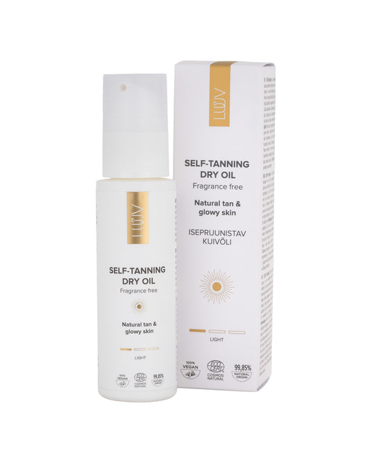 Dabīgā pašsauļošanās sausā eļļa viegla COSMOS, 100ml