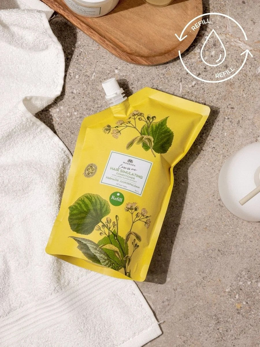 REFILL liepu ziedu kondicionierim ar Ziemeļvalstu bērzu ekstraktu - 500 ml